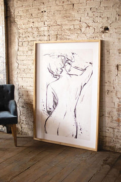 Framed Nude Print by Kalalou - alternate product - Whats New Furniture Portland OR