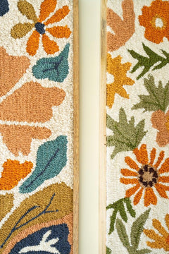 Set of 2 Framed Hand-Hooked Florals by Kalalou - alternate product - Whats New Furniture Portland OR