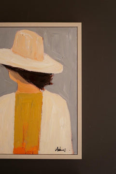 Set of 2 Framed Men and Women in Hats Paintings by Kalalou - alternate product - Whats New Furniture Portland OR (2)