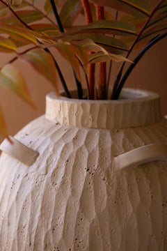 Stone Composite Urn with Four Handles by Kalalou - alternate product view 6