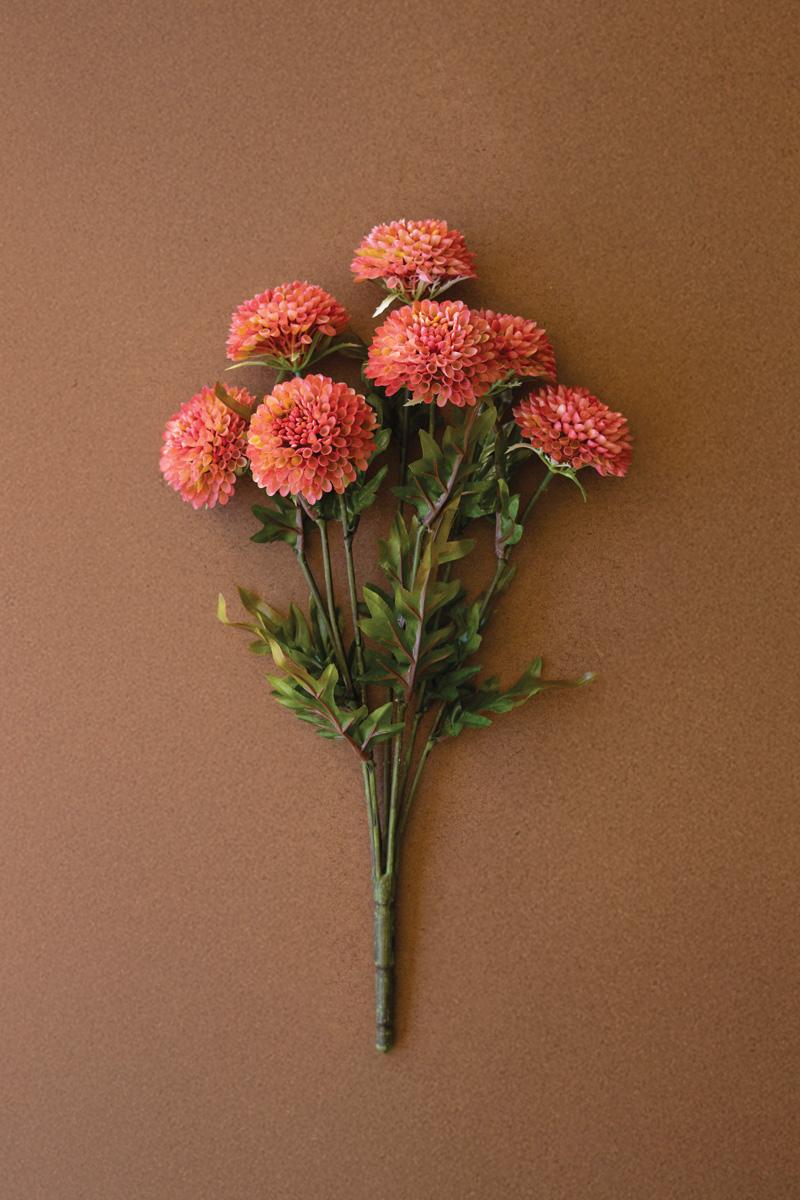 Bundle of 7 Faux Blush Ball Dahlias — What's New Furniture Portland