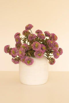 Bundle of 7 Faux Purple Ball Dahlias — view 5