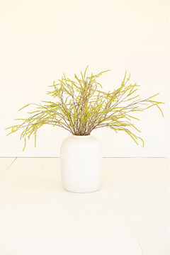 Faux Green Willow Flowers Spray — view 2