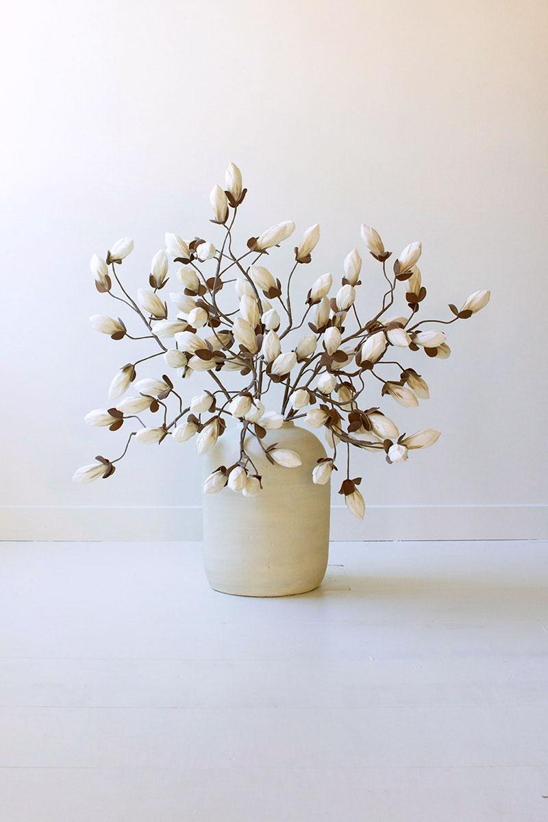 Faux Magnolia Branches with Buds, 38-Inch Stem — view 2