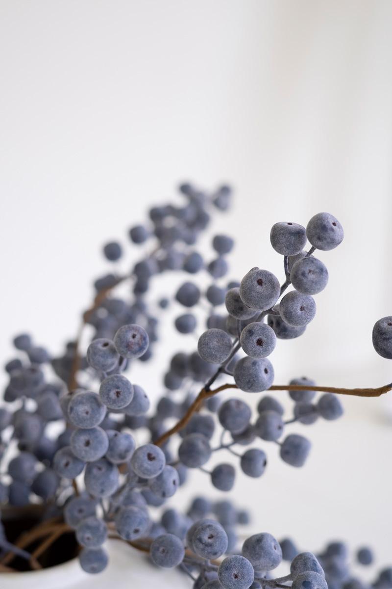 Faux Plum Berry Branch, 29-Inch Stem — view 3
