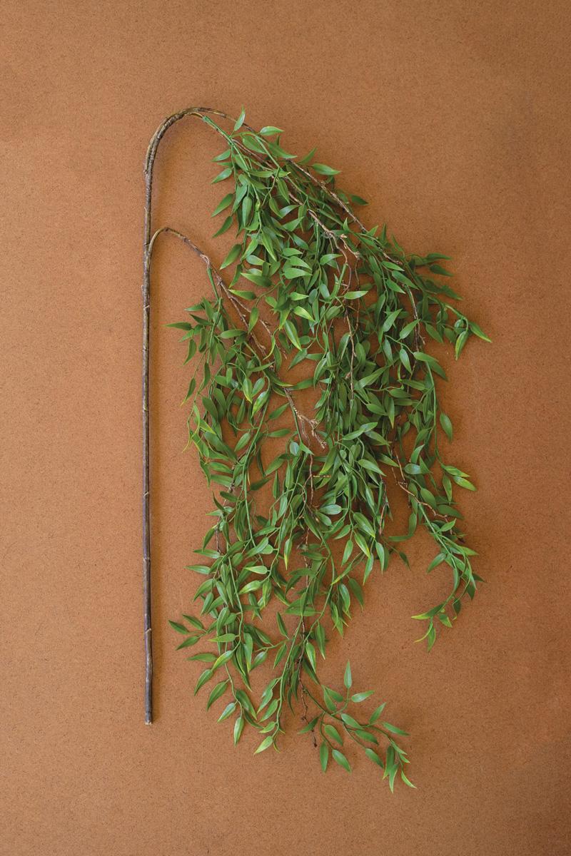 Faux Trailing Green Leaf Spray, 54-Inch Stem — What's New Furniture Portland