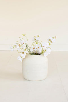 Faux White Cosmos Spray — view 2