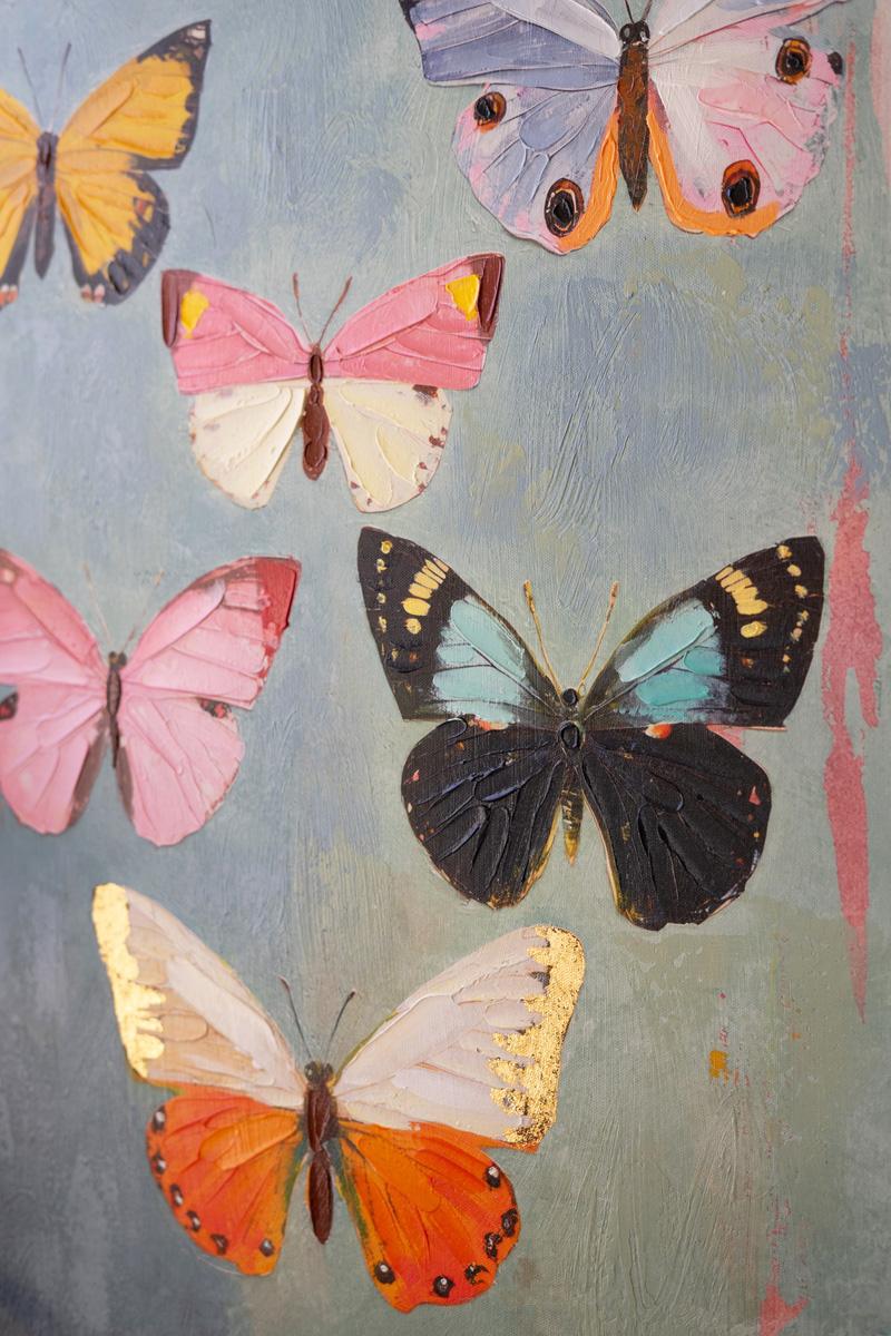Framed Butterfly Painting — view 4