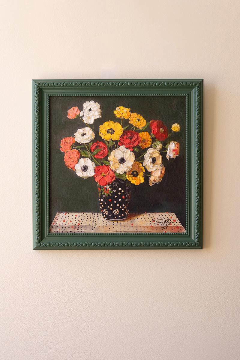 Green Framed Still-Life Painting — view 5