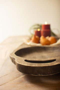 Long Wooden Five-Well Tray, 59-Inch — view 6