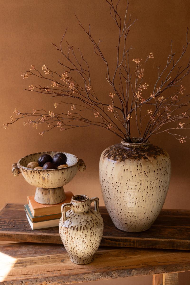 Rustic Ceramic Compote — view 6