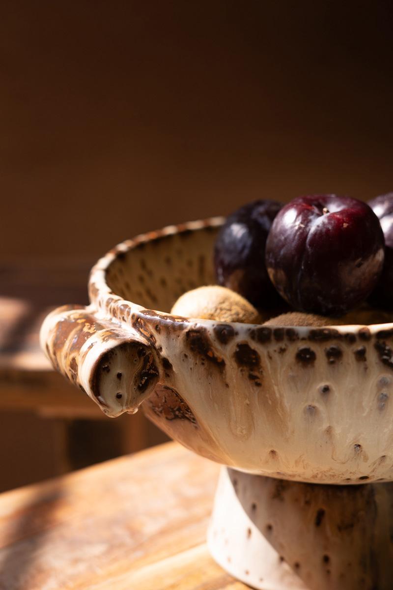 Rustic Ceramic Compote — view 4