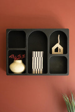 Textured Black Wall Cubbie — view 2