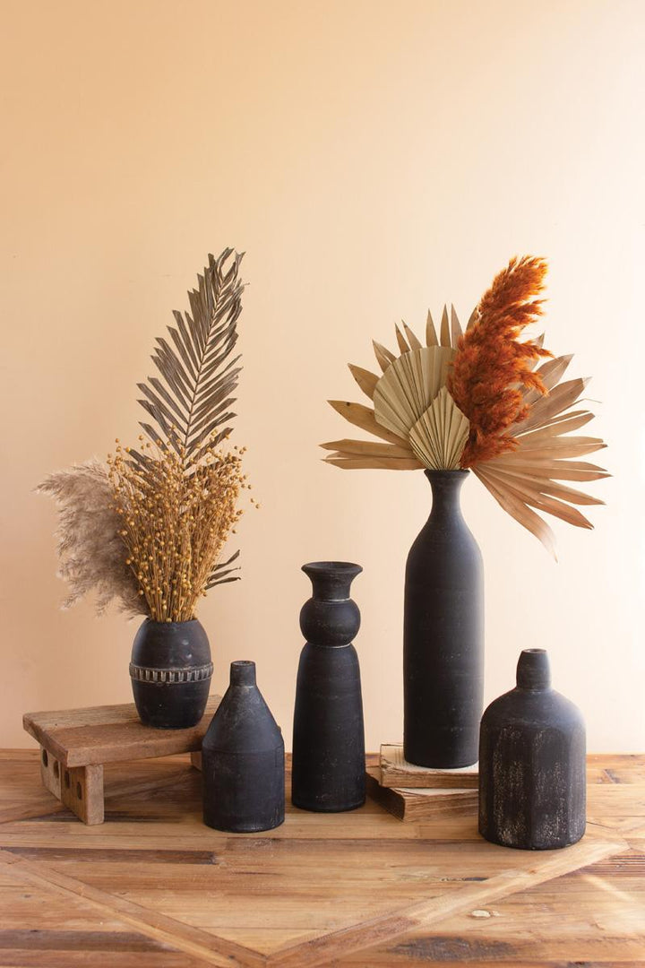 X-Small Modern Black Clay Vase — What's New Furniture Portland