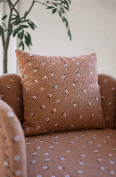 Upholstered Circle Chair with Tassels - What&