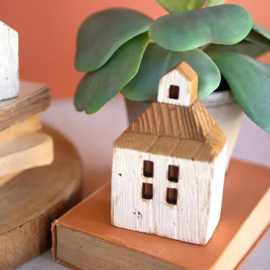 White Wooden Houses (Set of 3) - Whats New Furniture - Portland, Oregon