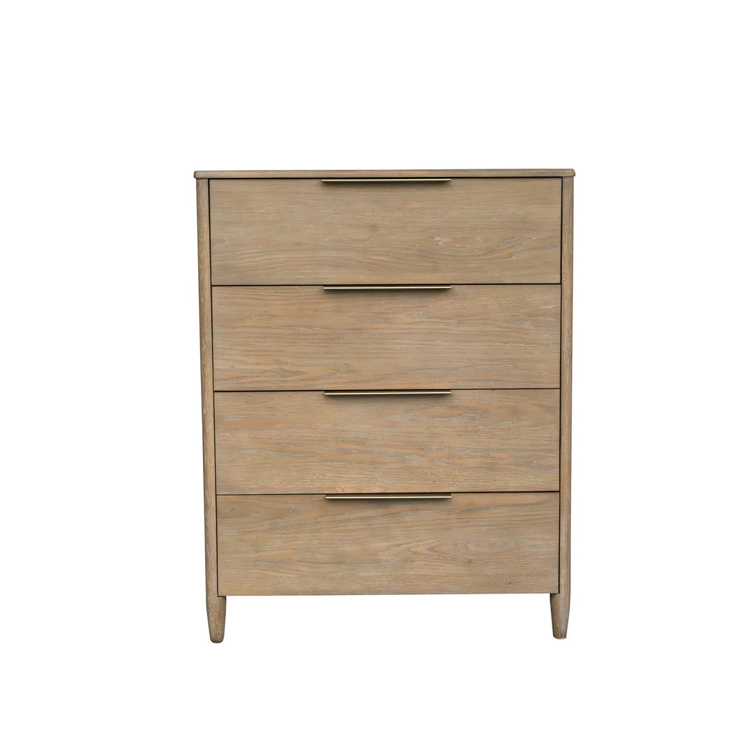 Kamelia 4 Drawer Chest in Sand Oak - oak drawer chest by LH Imports - Whats New Furniture Portland OR