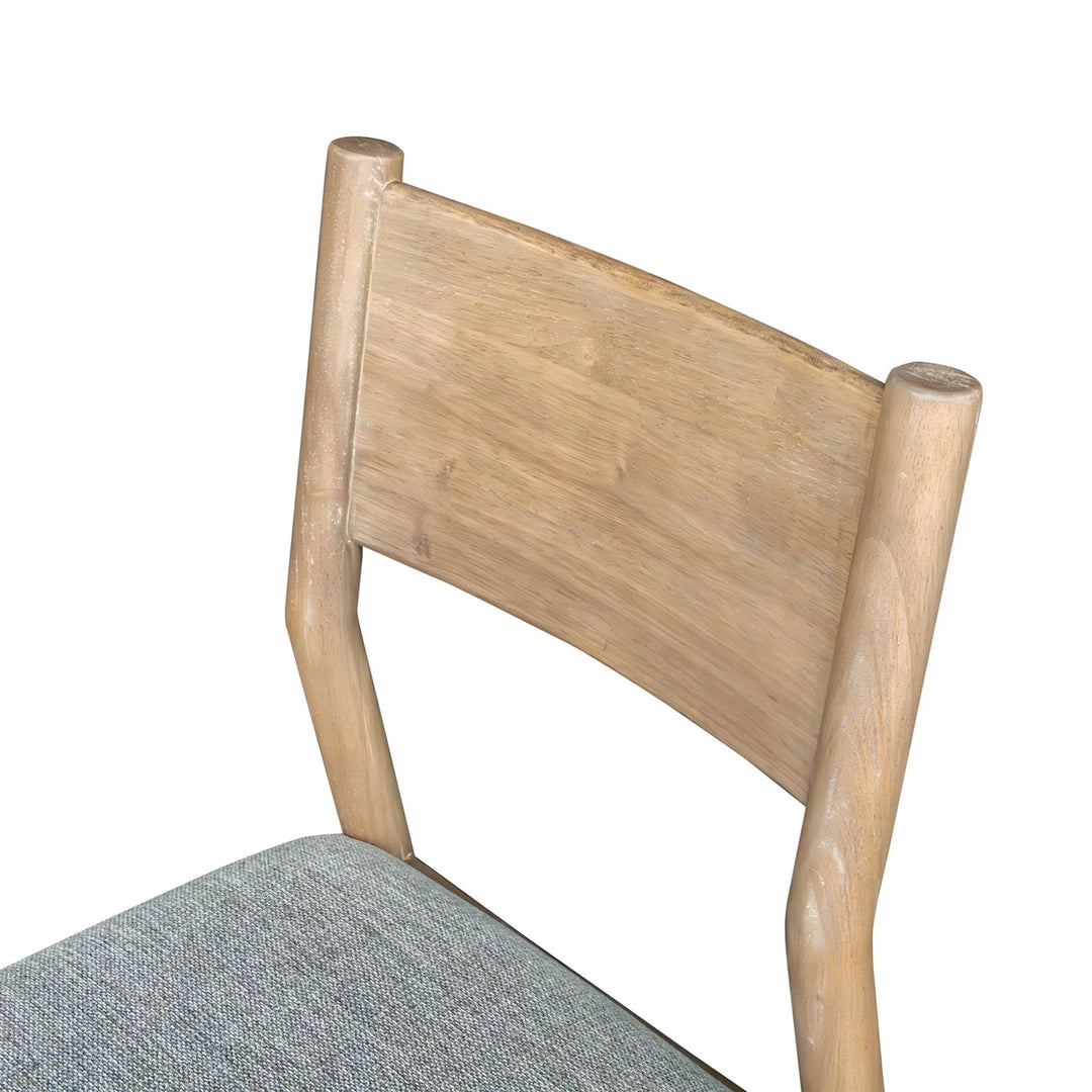 Kamelia Dining Chair in Sand back detail - upholstered dining chair by LH Imports - Whats New Furniture Portland OR