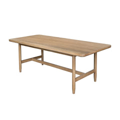 Kamelia Dining Table in Sand alternate angle - oak dining table by LH Imports - Whats New Furniture Portland OR