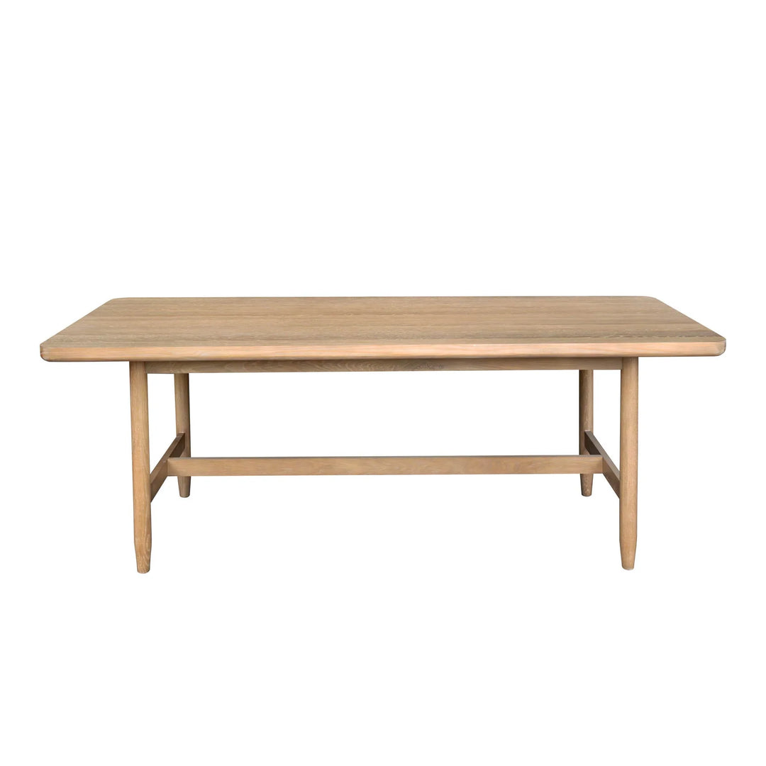 Kamelia Dining Table in Sand - oak dining table by LH Imports - Whats New Furniture Portland OR