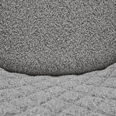 Kaya Dining Chair in Grey fabric detail - boucle dining chair - Whats New Furniture Portland OR