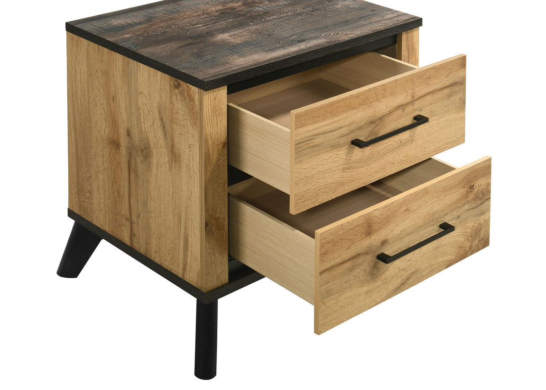 Kaywood 2-drawer Nightstand Bedside Table Natural Pine - What&