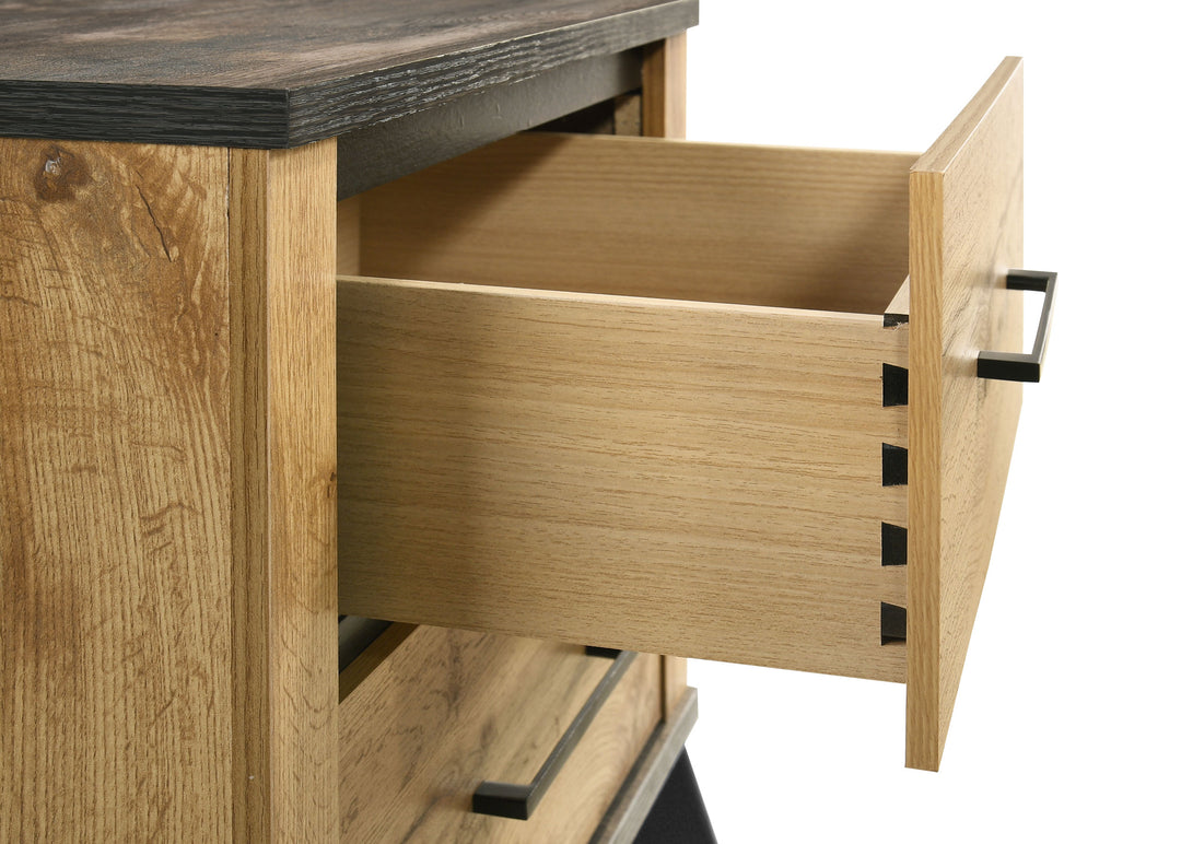 Kaywood 2-drawer Nightstand Bedside Table Natural Pine - What&