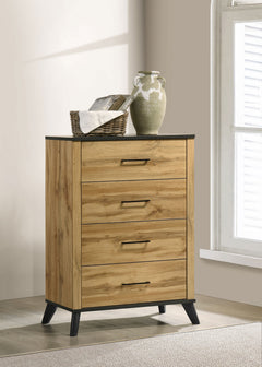 Kaywood 4-drawer Bedroom Chest of Drawers Natural Pine - What&