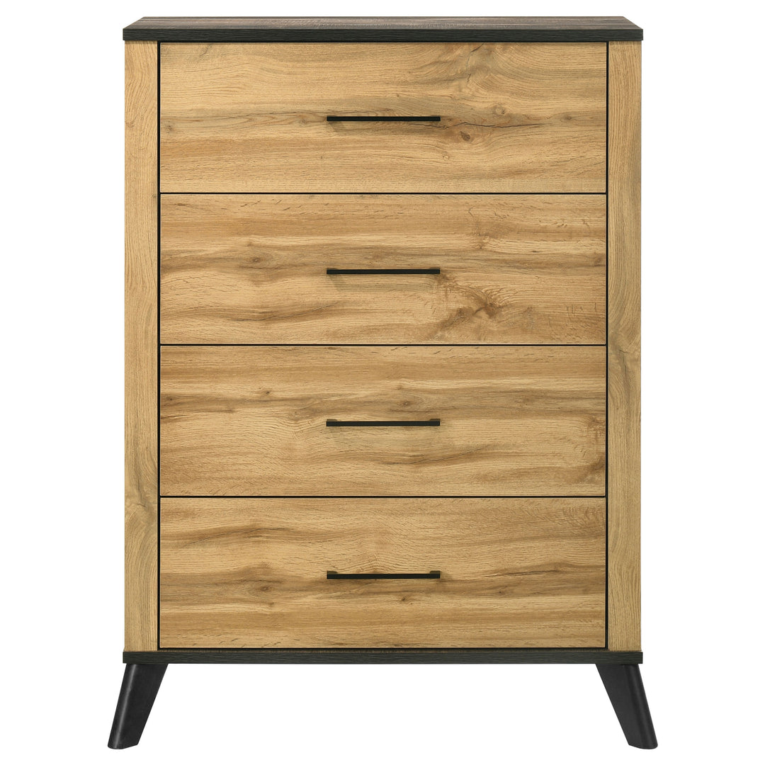 Kaywood 4-drawer Bedroom Chest of Drawers Natural Pine - What&