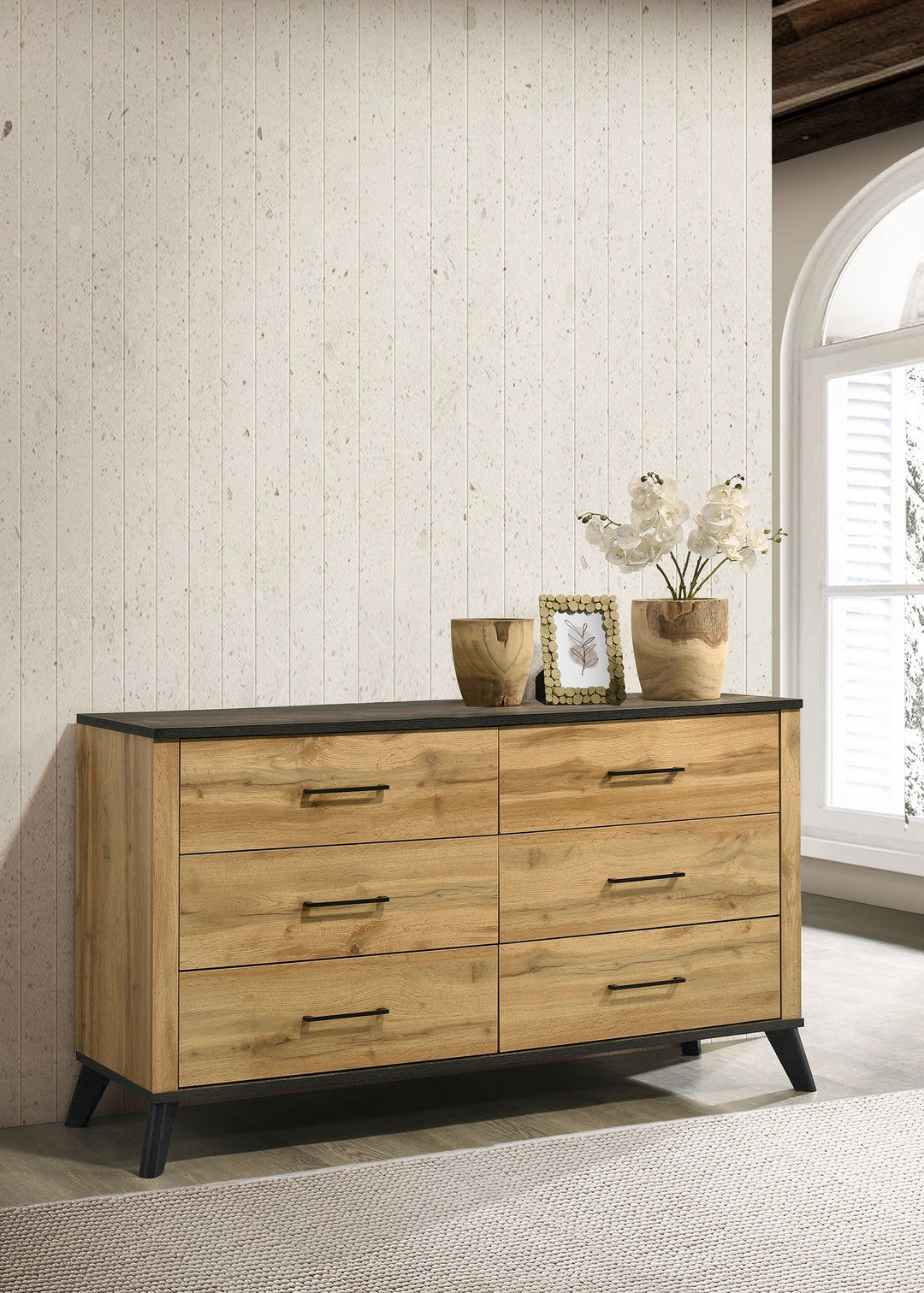 Kaywood 6-drawer Dresser Cabinet Natural Pine - What&