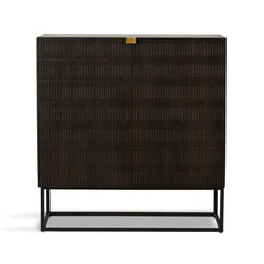Kelby Bar Cabinet Vintage Brown Mango - Bar Cabinet by Four Hands - What&