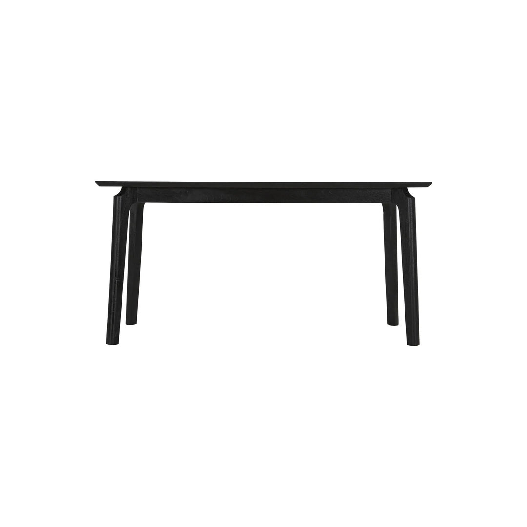 Kenzo Dining Table in Black mango wood ebonized finish detail - dining table by LH Imports - Whats New Furniture Portland OR