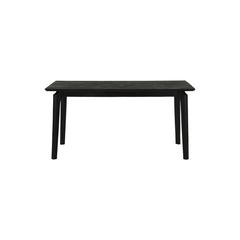 Kenzo Dining Table in Black mango wood front view - dining table by LH Imports - Whats New Furniture Portland OR