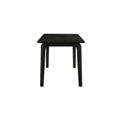 Kenzo Dining Table in Black mango wood side angle - dining table by LH Imports - Whats New Furniture Portland OR