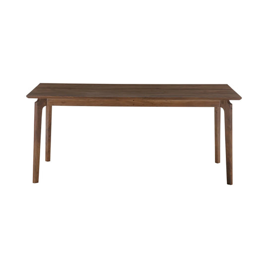 Kenzo Dining Table in Brown mango wood front view - dining table by LH Imports - Whats New Furniture Portland OR