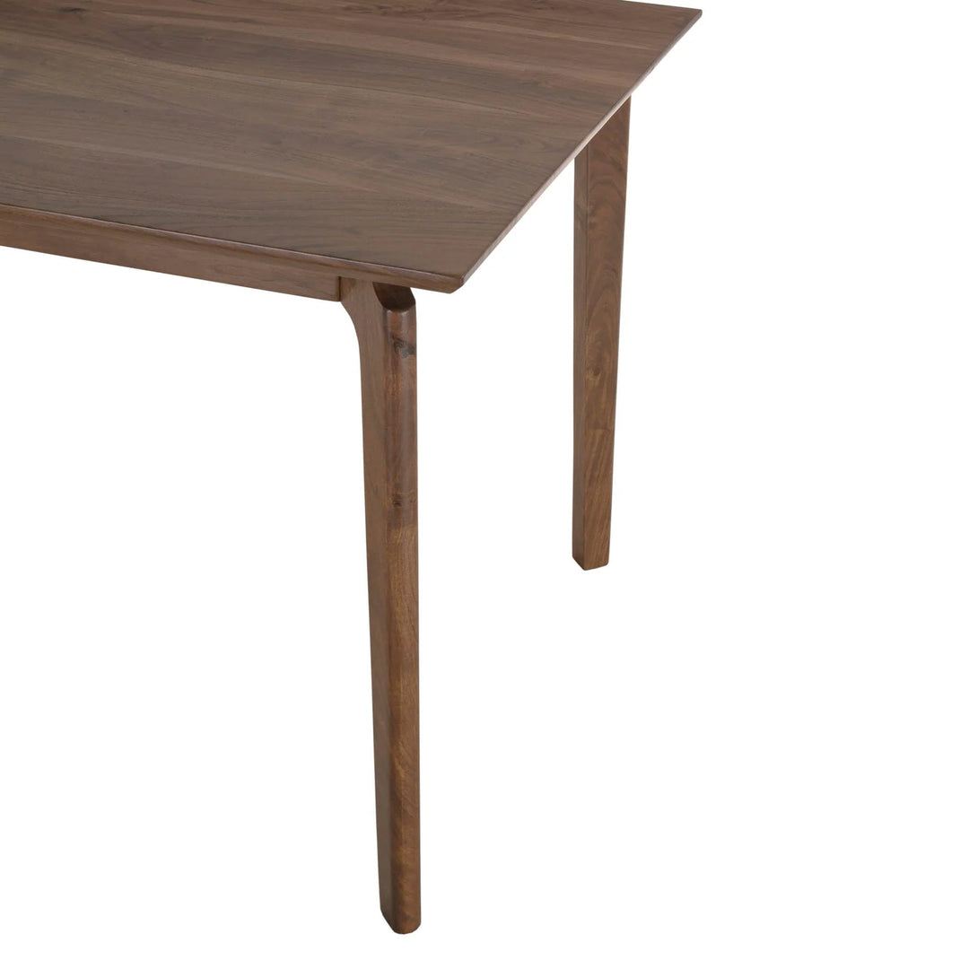 Kenzo Dining Table in Brown mango wood walnut-toned grain closeup - dining table by LH Imports - Whats New Furniture Portland OR