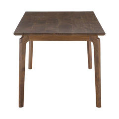 Kenzo Dining Table in brown profile view - mango wood dining table by LH Imports - Whats New Furniture Portland OR