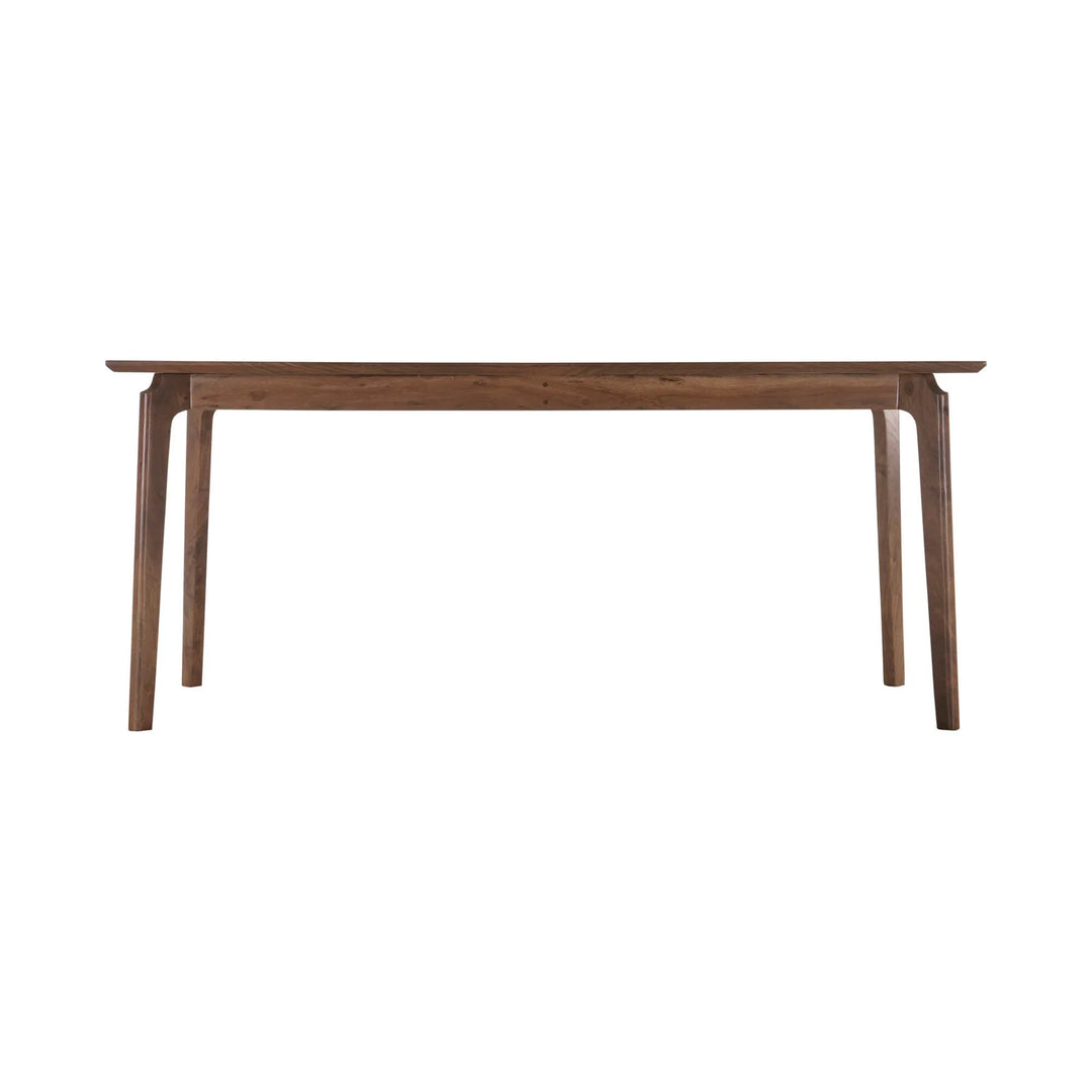 Kenzo Dining Table in Brown mango wood side angle - dining table by LH Imports - Whats New Furniture Portland OR
