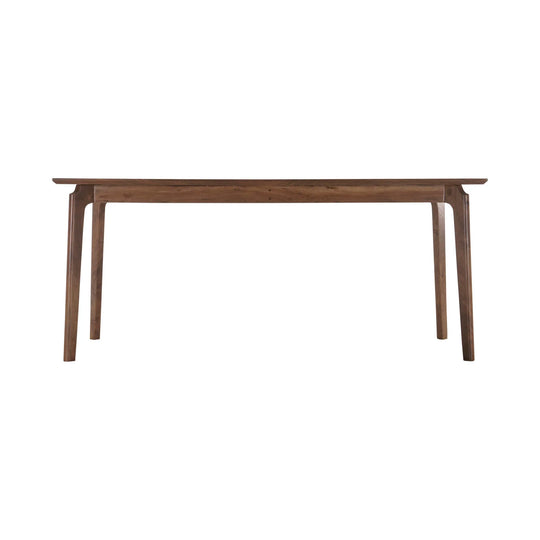 Kenzo Dining Table in Brown mango wood side angle - dining table by LH Imports - Whats New Furniture Portland OR