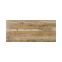 Kenzo Dining Table in Natural mango wood wood grain closeup - dining table by LH Imports - Whats New Furniture Portland OR