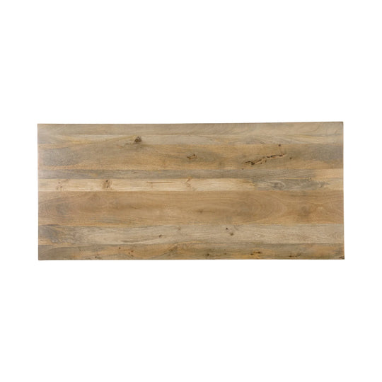Kenzo Dining Table in Natural mango wood wood grain closeup - dining table by LH Imports - Whats New Furniture Portland OR