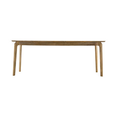 Kenzo Dining Table in Natural mango wood side angle - dining table by LH Imports - Whats New Furniture Portland OR