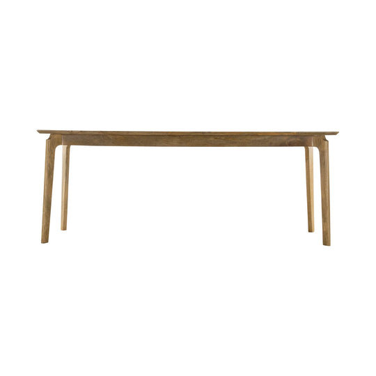 Kenzo Dining Table in Natural mango wood side angle - dining table by LH Imports - Whats New Furniture Portland OR