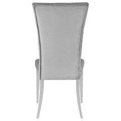 Kerwin Velvet Upholstered Dining Side Chair Grey (Set of 2) - What&