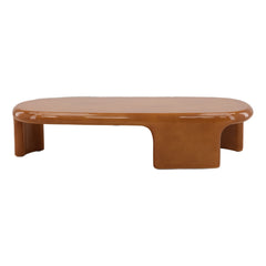 Kevelyn Outdoor Coffee Table - Ochre Concrete in Ochre - front studio view - Coffee Table by Dovetail - Whats New Furniture Portland OR