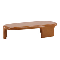 Kevelyn Outdoor Coffee Table - Ochre Concrete in Ochre - front three-quarter studio view - Coffee Table by Dovetail - Whats New Furniture Portland OR