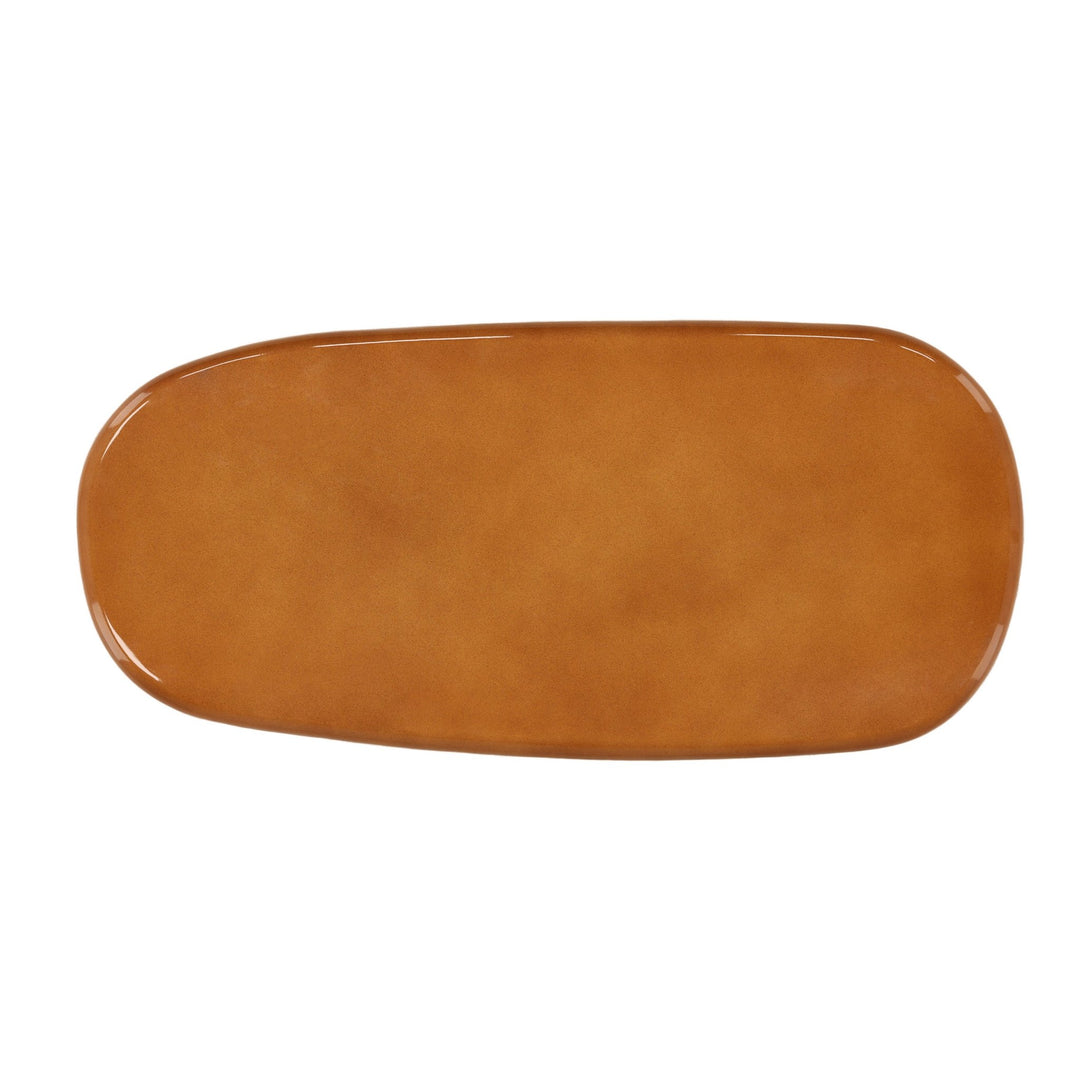 Kevelyn Outdoor Coffee Table - Ochre Concrete in Ochre - overhead studio view - Coffee Table by Dovetail - Whats New Furniture Portland OR