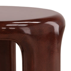 Kevelyn Outdoor Side Table - Rust Concrete in Rust - detail 2 studio view - Side Table by Dovetail - Whats New Furniture Portland OR