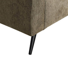 Khloe Storage Bench in Chocolate leg detail - upholstered storage bench by LH Imports - Whats New Furniture Portland OR