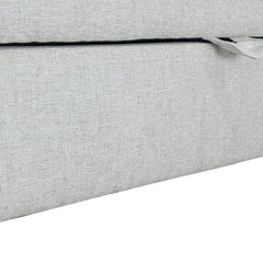 Khloe Storage Bench in Sand variant back view - upholstered storage bench by LH Imports - Whats New Furniture Portland OR